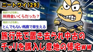 動画で見る⇒【悲報】旅行先で置き去られ中古のチャリを購入し意地の帰宅ww【2ch面白いスレ】【2chおバカ人情屋台】