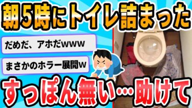 動画で見る⇒【2ch面白いスレ】緊急 トイレがつまった！！！【2chが好きなんだお】