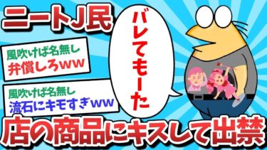 【俺たち天才なんJ民】【悲報】ニートJ民、店の商品にキスして出禁をくらうｗｗｗ【2ch面白いスレ】【ゆっくり解説】