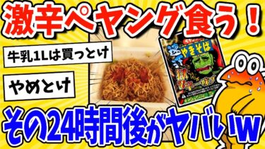 【2ch面白キッチン】【2ch面白いスレ】今から獄辛ペヤング買ってきて食う→24時間後経過後がヤバいｗｗｗ