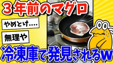 【2ch面白キッチン】【2ch面白いスレ】3年前のマグロが冷凍から出てきた！→料理していくｗｗｗ