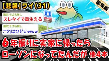 【2ch人情屋台】【悲報】6年振りに帰省したら実家がローソンになってた。他4本を加えた総集編【2ch面白いスレ】