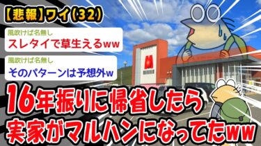 【2ch人情屋台】【悲報】16年ぶりに実家に帰ったらマルハンになってたんだがww【2ch面白いスレ】