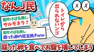 【俺たち天才なんJ民】【悲報】なんJ民、腐った卵を食べてお腹を壊してしまうｗｗｗ【2ch面白いスレ】【ゆっくり解説】