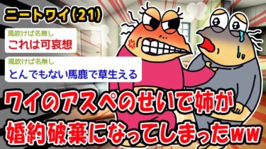 【2chおバカ問題児】【バカ】ワイのアスペのせいで姉が婚約破棄になってしまったww【2ch面白いスレ】