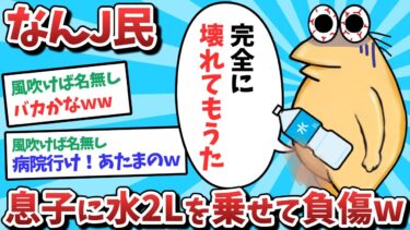 【俺たち天才なんJ民】【悲報】なんJ民、息子に水２Lを乗せて負傷してしまうｗｗｗ【2ch面白いスレ】【ゆっくり解説】