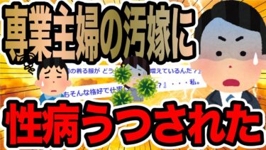 【2chで笑いを叫ぶ】専業主婦の汚嫁に性病うつされた【2ch修羅場スレ】