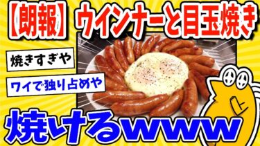 【2ch面白キッチン】【2ch面白いスレ】【朗報】ウインナー(香燻)と目玉焼き、焼けるwww