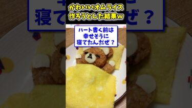 【2ch面白キッチン】【2ch面白いスレ】ニートの俺がかわいいオムライス作ろうとした結果www