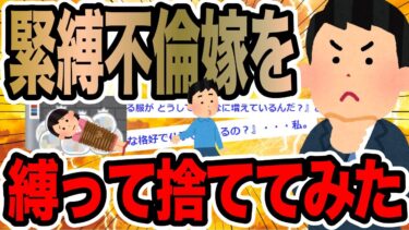 【2chで笑いを叫ぶ】緊縛不倫嫁を縛って捨ててみた【2ch修羅場スレ】