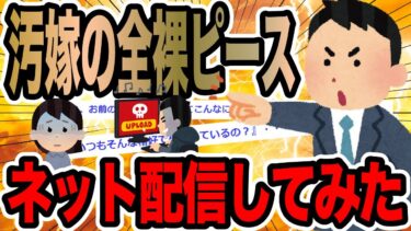 【2chで笑いを叫ぶ】汚嫁の全裸ピースネット配信してみた【2ch修羅場スレ】