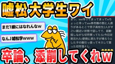 【2chが好きなんだお】【2ch面白いスレ】嘘松大学生わい、卒業論文が完成する