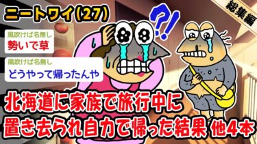 【2chおバカ問題児】【悲報】北海道に家族で旅行中に置き去られ自力で帰った結果。他4本を加えた総集編【2ch面白いスレ】