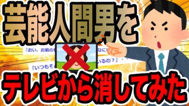 【2chで笑いを叫ぶ】芸能人間男をテレビから消してみた【2ch修羅場スレ】