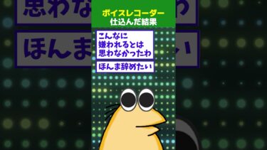 【なんJ民の巣窟】【2ch面白】ワイ、会社のデスクにボイスレコーダー仕込んでた結果