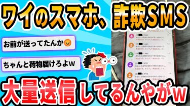 【2chが好きなんだお】【2ch面白いスレ】SMS「お荷物の住所が不明でお預かりしております」ワイ「マジか、URLクリックっと！」→