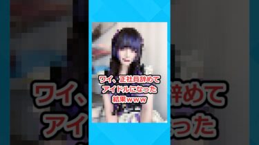 【2chホウソウキョク】【2ch面白いスレ】ワイ、正社員辞めてアイドルになった結果www