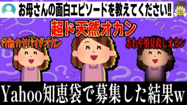 【2chバラエティ】【オカンの話】知恵袋でヤバいオカン見付けたんだがwww笑ったら寝ろwww【ゆっくり】