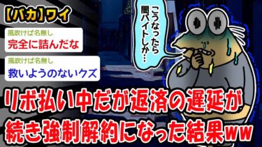 【2ch人情屋台】【バカ】リボ払い中だが返済の遅延が続き強制解約になった結果ww【2ch面白いスレ】