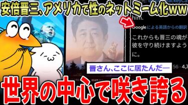 【イッチーズ】【エッッ霊】安倍晋三、アメリカで性のネットミームになるｗｗｗ【2ch面白いスレ】