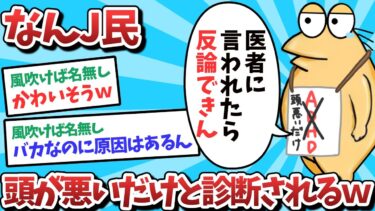 【俺たち天才なんJ民】【悲報】なんJ民、頭が悪いだけと診断されてしまうｗｗｗ【2ch面白いスレ】【ゆっくり解説】