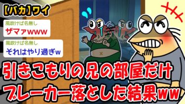 【2chおバカ問題児】【バカ】引きこもりの兄の部屋だけブレーカー落とした結果ww【2ch面白いスレ】