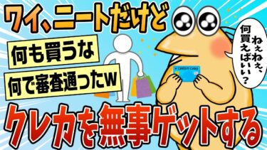 【なんJ民の巣窟】【2ch面白スレ】ニートワイにキャッシング枠30万ショッピング枠50万のクレジットカードが来た【ゆっくり解説】