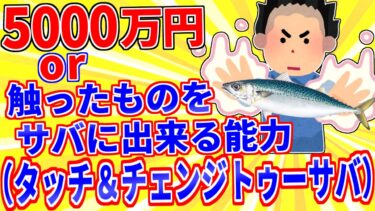 【鉄人28匹ギコ&しぃ】5000万円 or 触ったものをサバに出来る能力（タッチアンドチェンジトゥーサバ）【2ch面白いスレゆっくり解説】