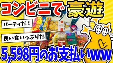 【2ch面白キッチン】【2ch面白いスレ】コンビニで豪遊するぞぉお！！5,598円のお支払いwww