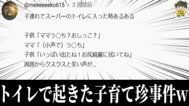 【2chバラエティ】【警戒せよ】子育て中は”トイレ”で予想外すぎることが起きてたwww笑ったら寝ろwww【ゆっくり】