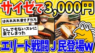 【2ch面白キッチン】【2ch面白いスレ】サイゼで3,000円！エリート戦闘Ｊ民登場www【飯テロ】