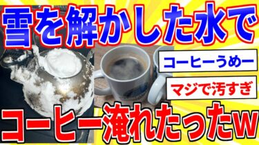 【鉄人28匹ギコ&しぃ】雪を煮沸してコーヒー淹れたったｗｗｗ【2ch面白いスレゆっくり解説】