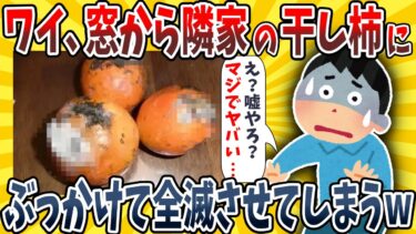 【イッチは圧倒的】【2ch面白いスレ】ワイ、窓から隣家の干し柿にアレを飛ばして壊滅させてしまったwwww【ゆっくり解説】【総集編】