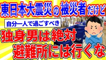 【鉄人28匹ギコ&しぃ】3.11東日本大震災の被災者だけど、独身男は絶対に避難所には行くな【2chゆっくり解説】